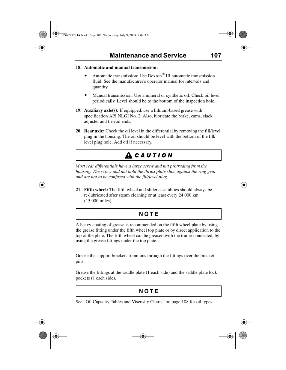 Maintenance and service 107 | Volvo D11F User Manual | Page 111 / 132