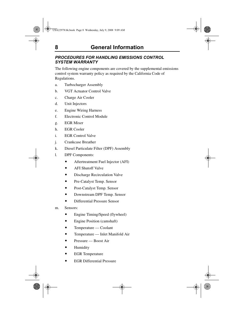 8general information | Volvo D11F User Manual | Page 12 / 132