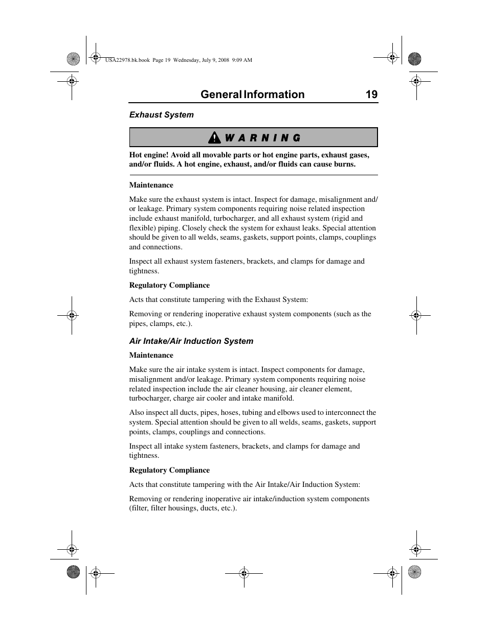 General information 19 | Volvo D11F User Manual | Page 23 / 132