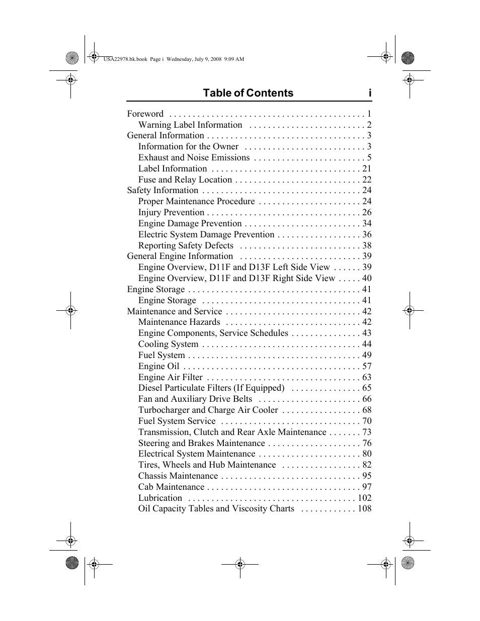 Volvo D11F User Manual | Page 3 / 132