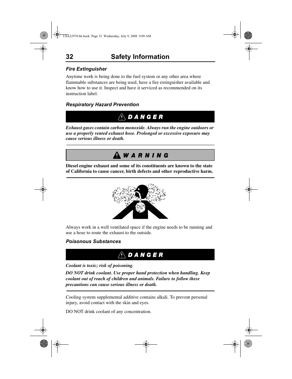 32 safety information | Volvo D11F User Manual | Page 36 / 132