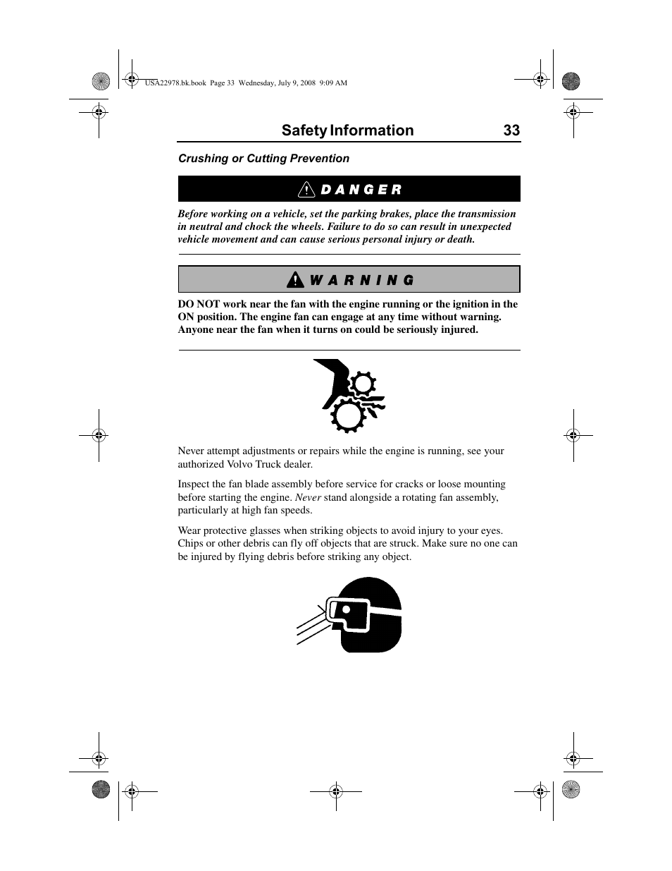 Safety information 33 | Volvo D11F User Manual | Page 37 / 132