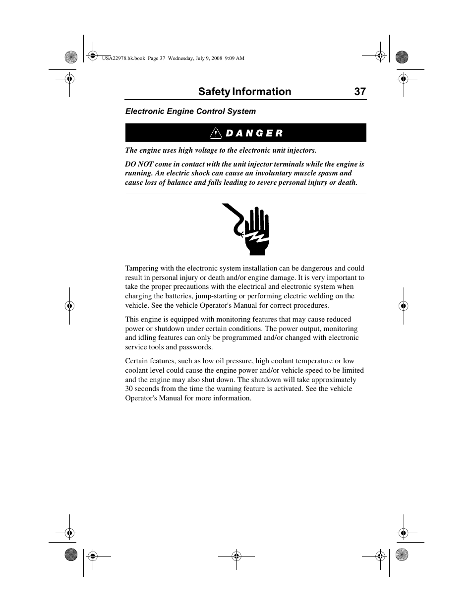 Safety information 37 | Volvo D11F User Manual | Page 41 / 132