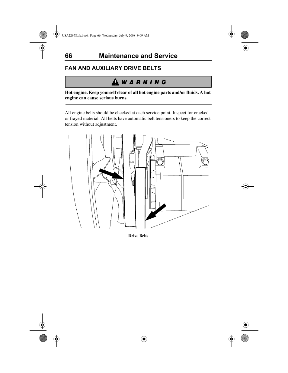 66 maintenance and service | Volvo D11F User Manual | Page 70 / 132