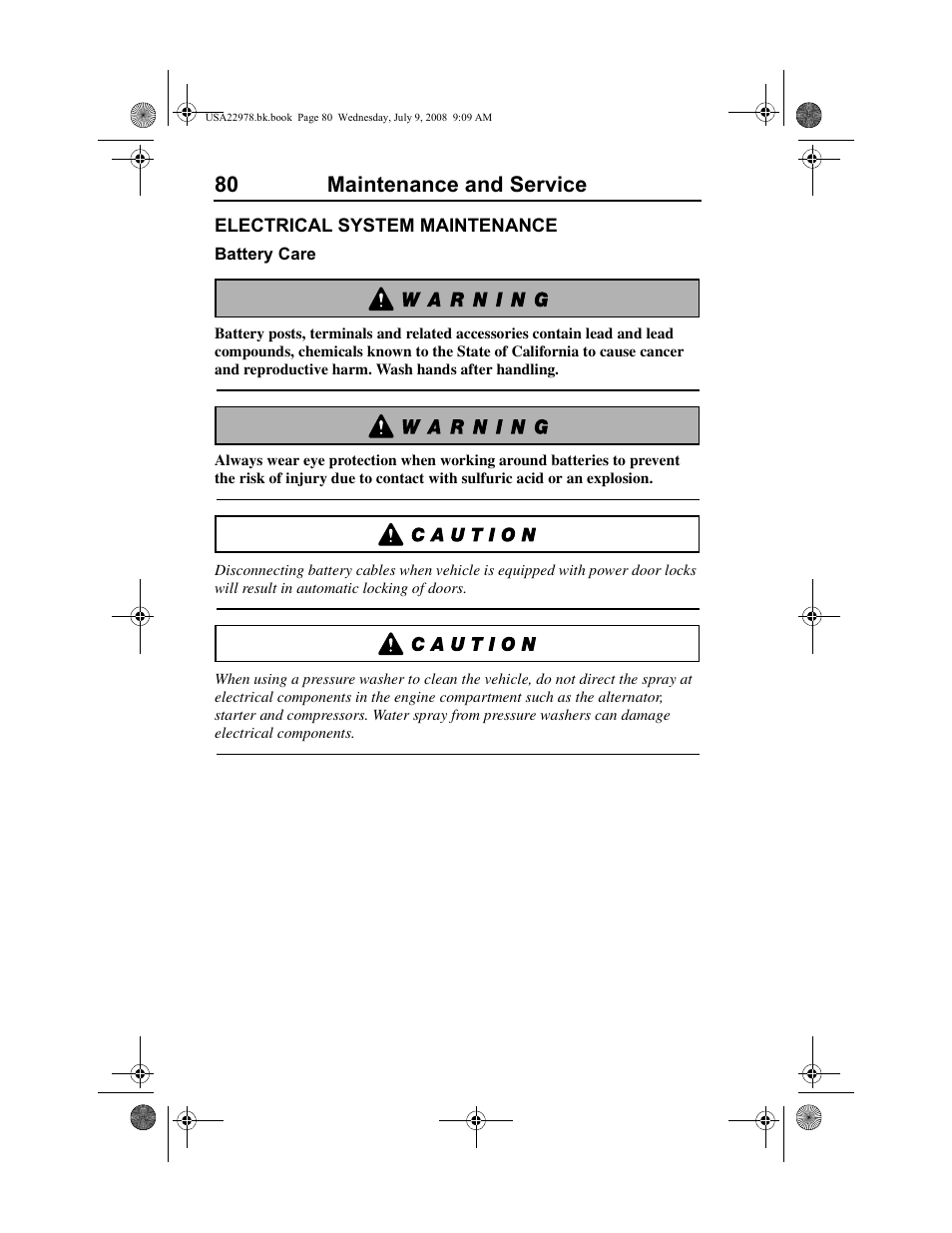 80 maintenance and service | Volvo D11F User Manual | Page 84 / 132