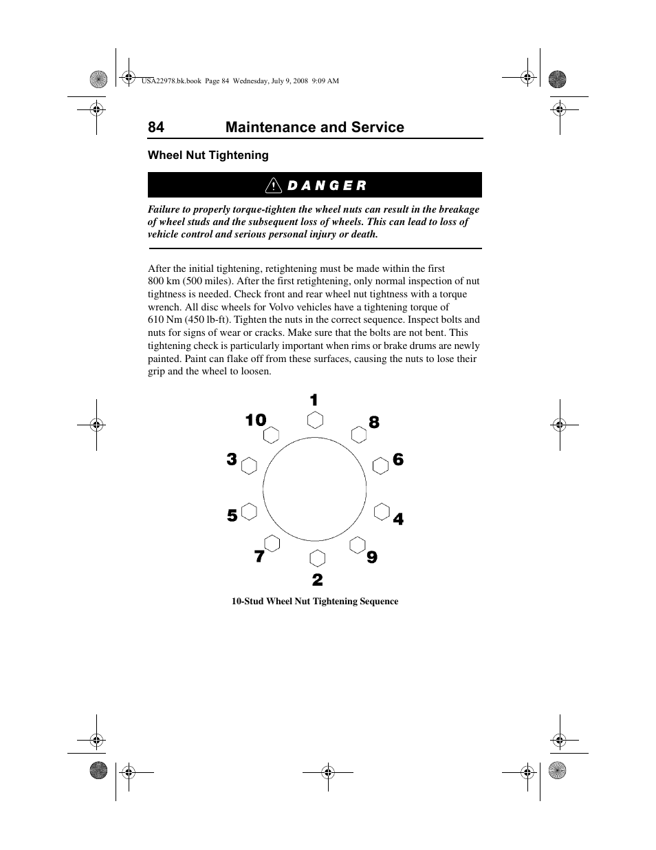 84 maintenance and service | Volvo D11F User Manual | Page 88 / 132