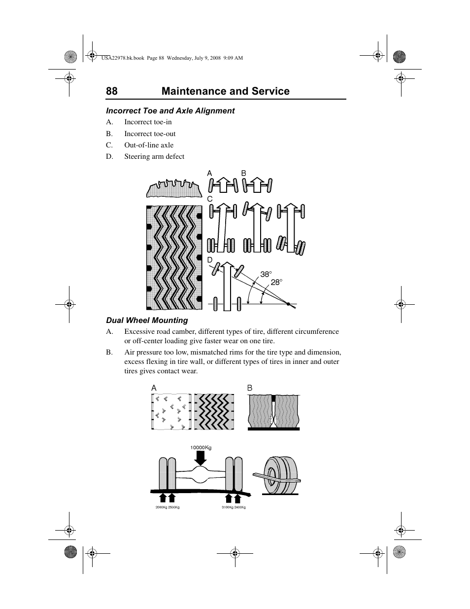 88 maintenance and service | Volvo D11F User Manual | Page 92 / 132