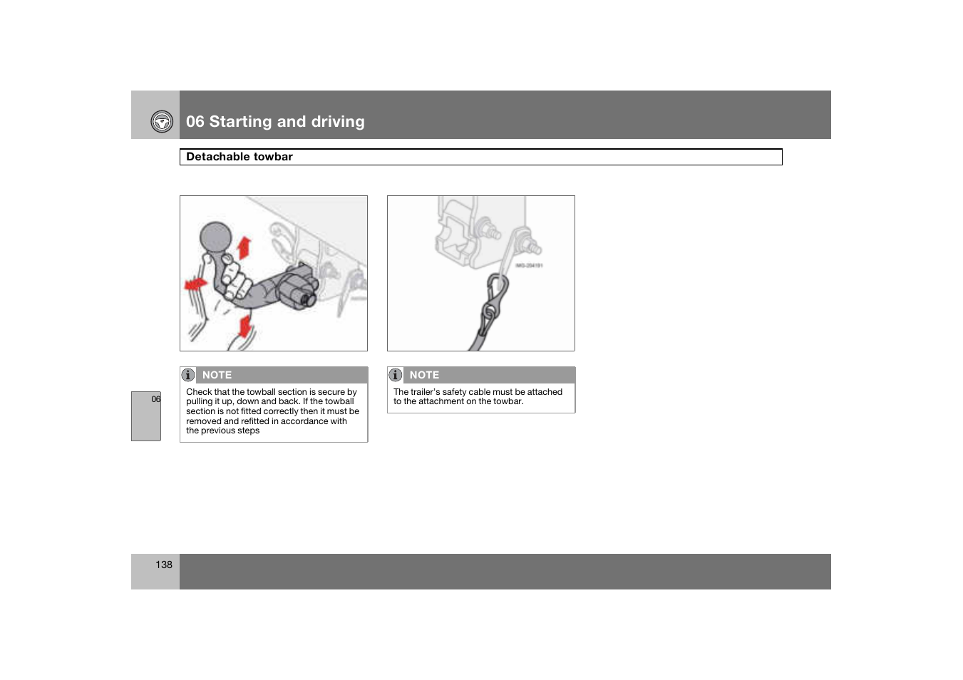 06 starting and driving | Volvo C70 User Manual | Page 139 / 251