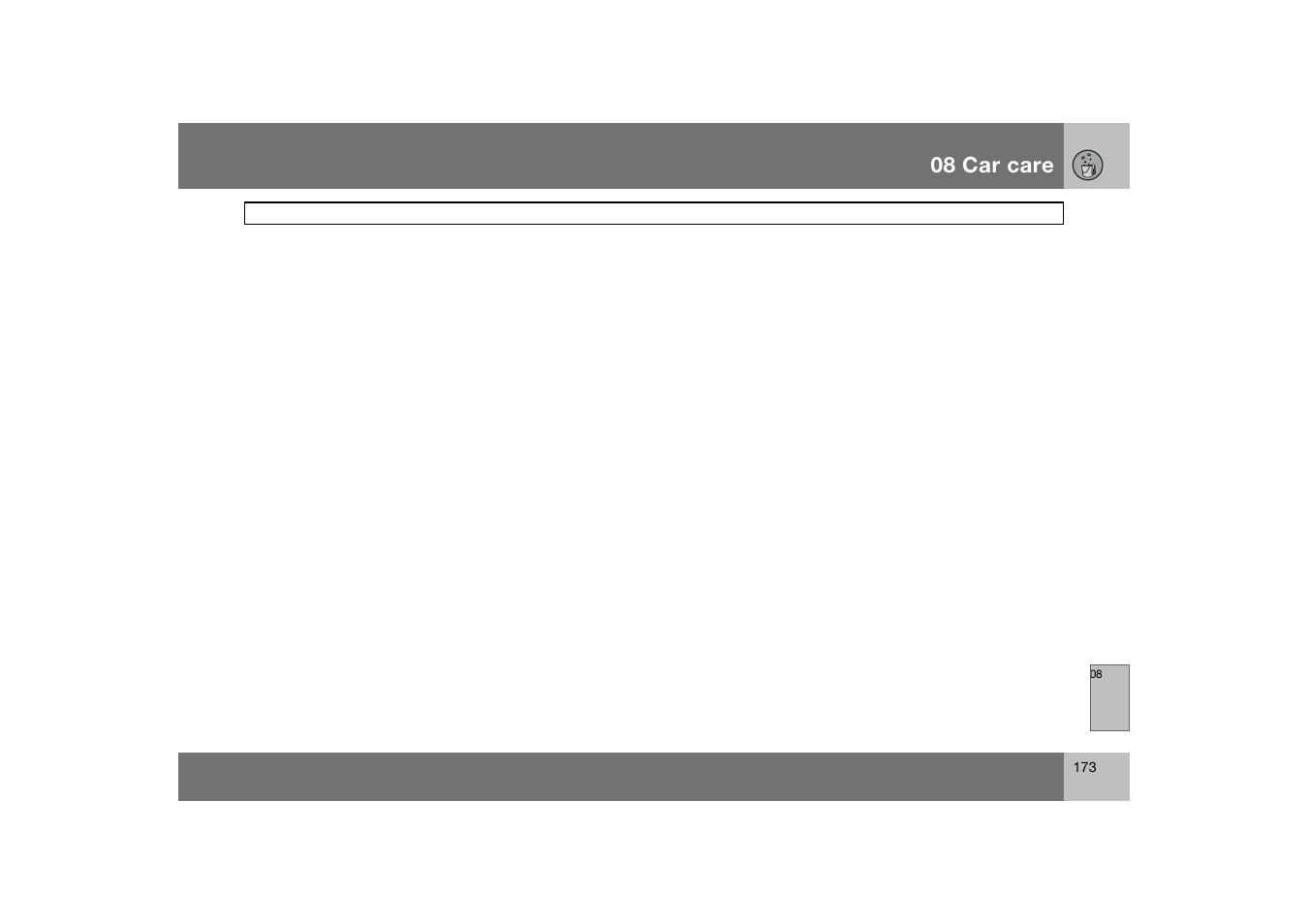 08 car care | Volvo C70 User Manual | Page 174 / 251