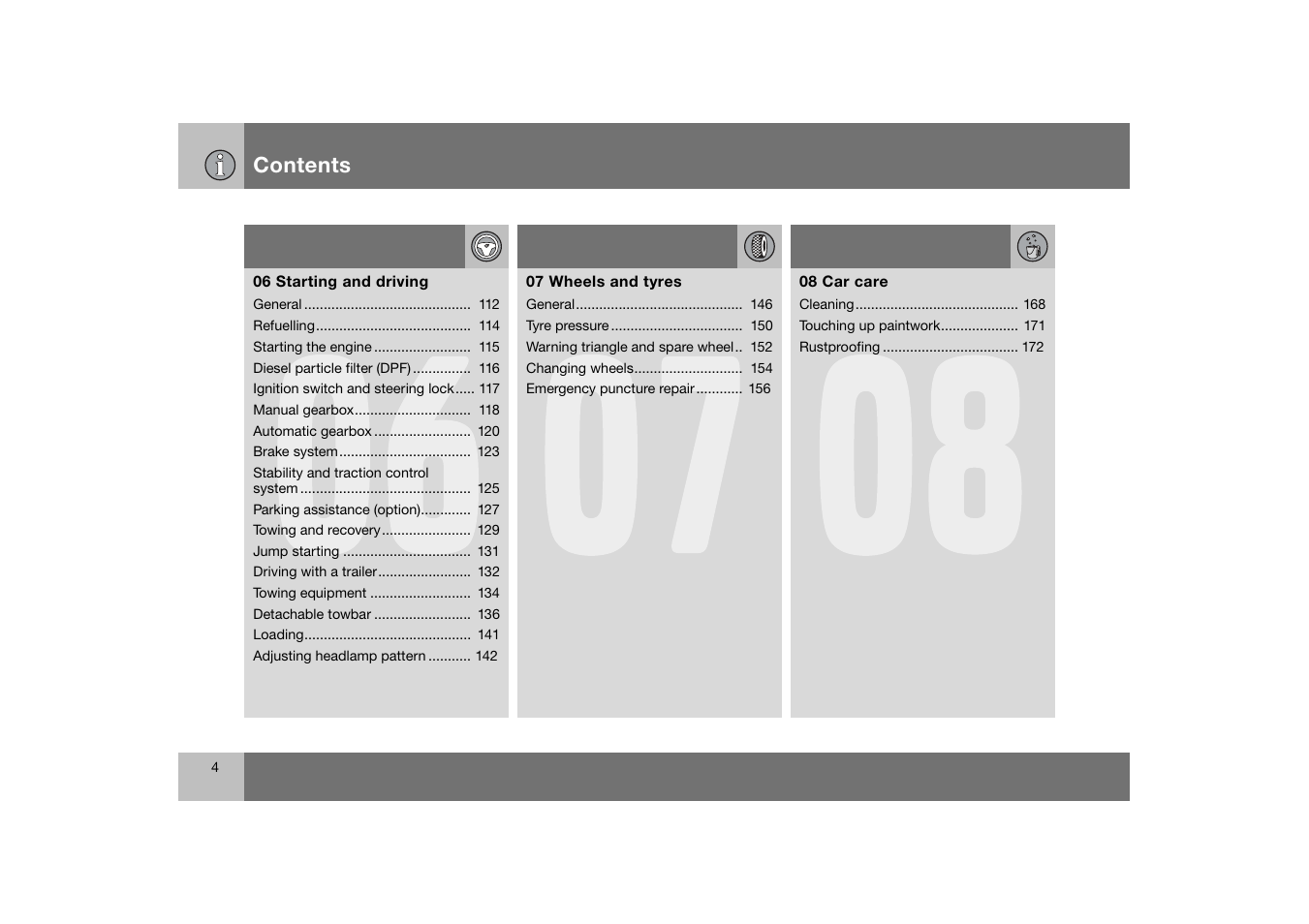 Volvo C70 User Manual | Page 5 / 251