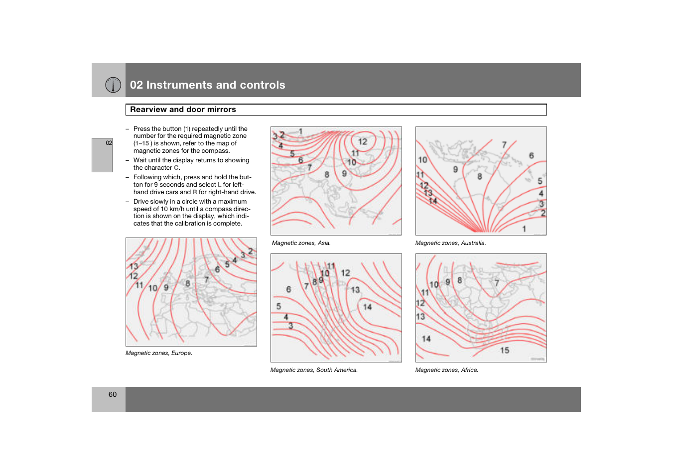 02 instruments and controls | Volvo C70 User Manual | Page 61 / 251