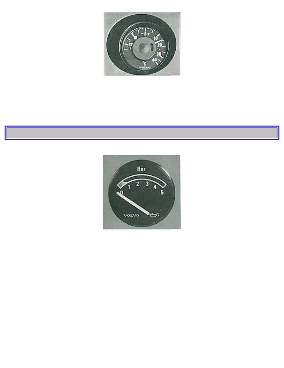 Oil pressure gauge, voltmeter 13, Pg. 13 oil pressure gauge, voltmeter | Volvo 240 User Manual | Page 12 / 126