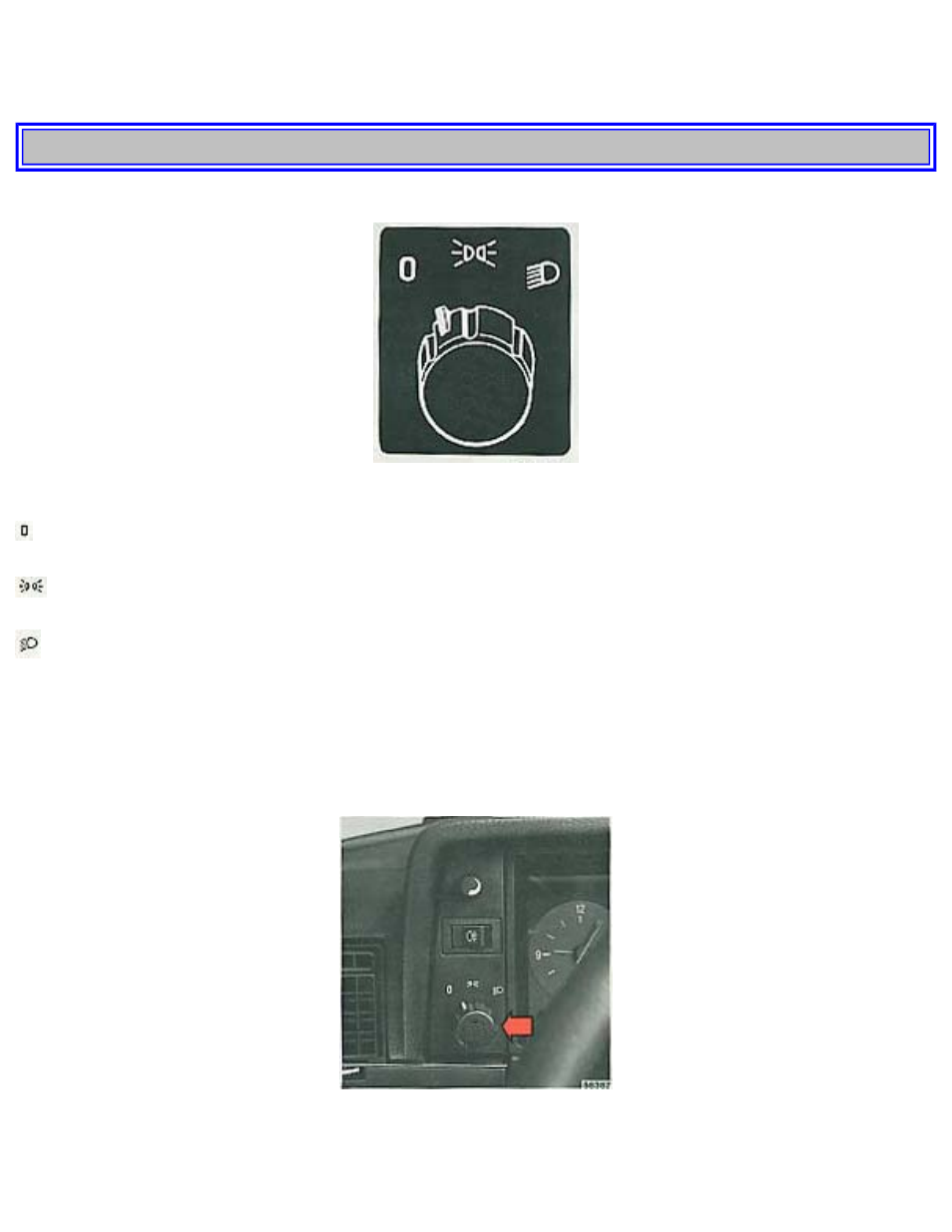 Lighting 15, Pg. 15 lighting | Volvo 240 User Manual | Page 15 / 126