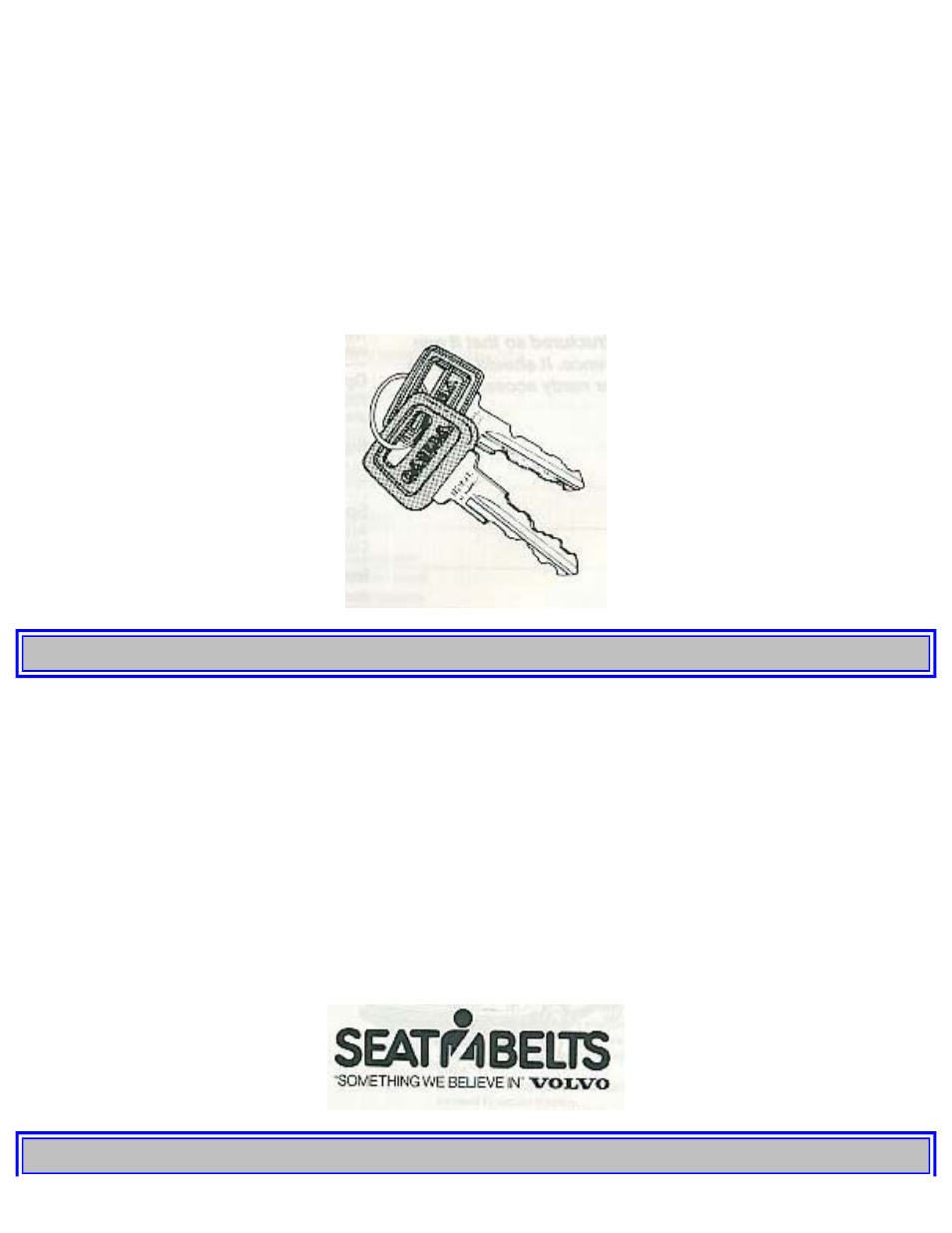 Pg. 3 seatbelts: "something we believe in, Pg. 4 general information | Volvo 240 User Manual | Page 2 / 126