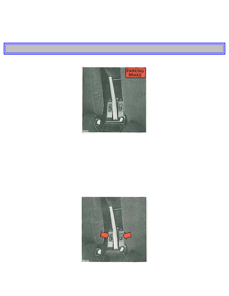 Parking brake 19, Pg. 19 parking brake | Volvo 240 User Manual | Page 20 / 126