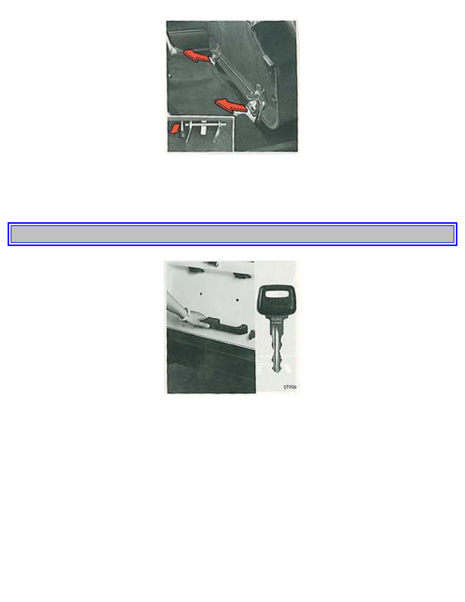 Pg. 36 tailgate (wagon) | Volvo 240 User Manual | Page 43 / 126