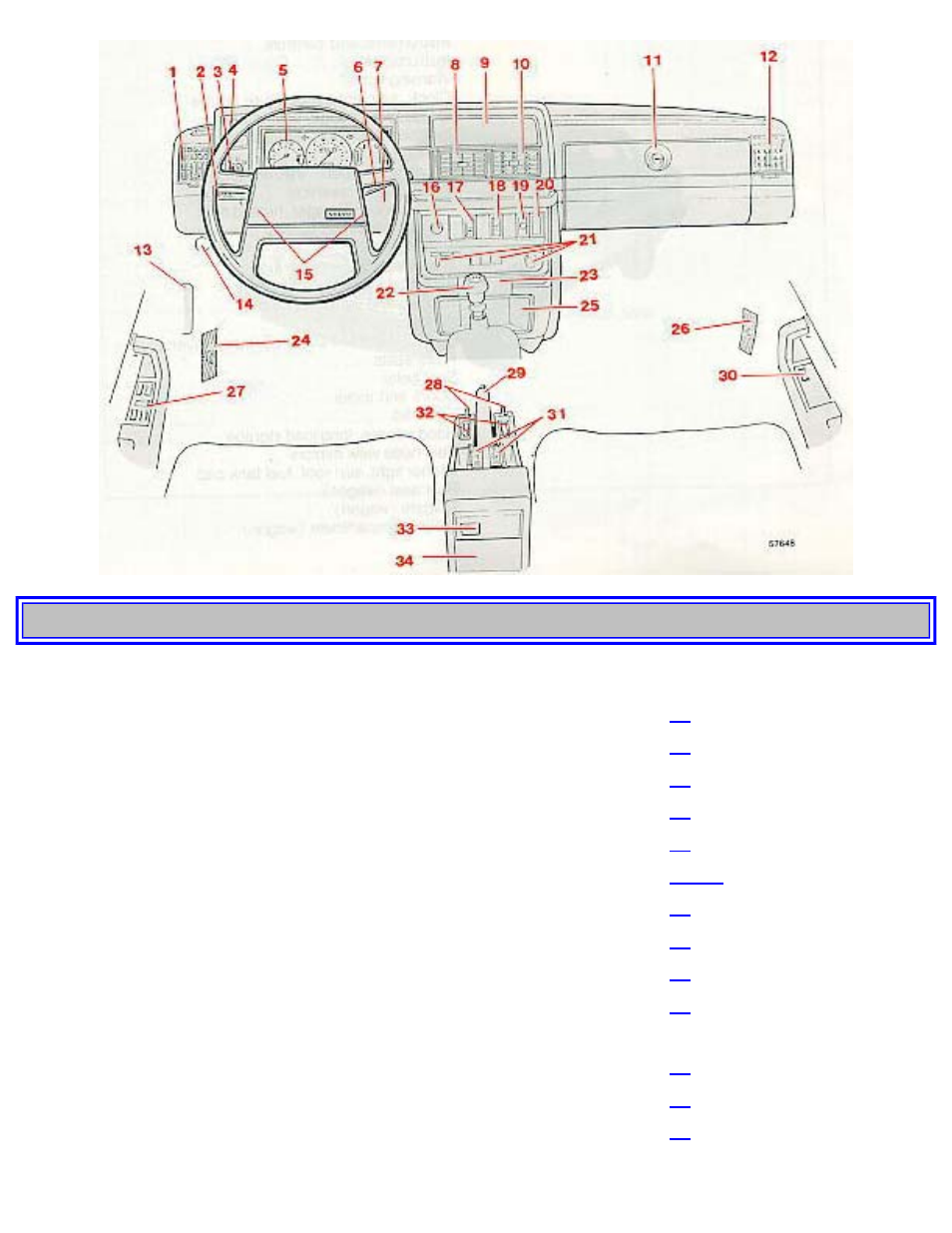 Pg. 9 instruments and controls | Volvo 240 User Manual | Page 7 / 126