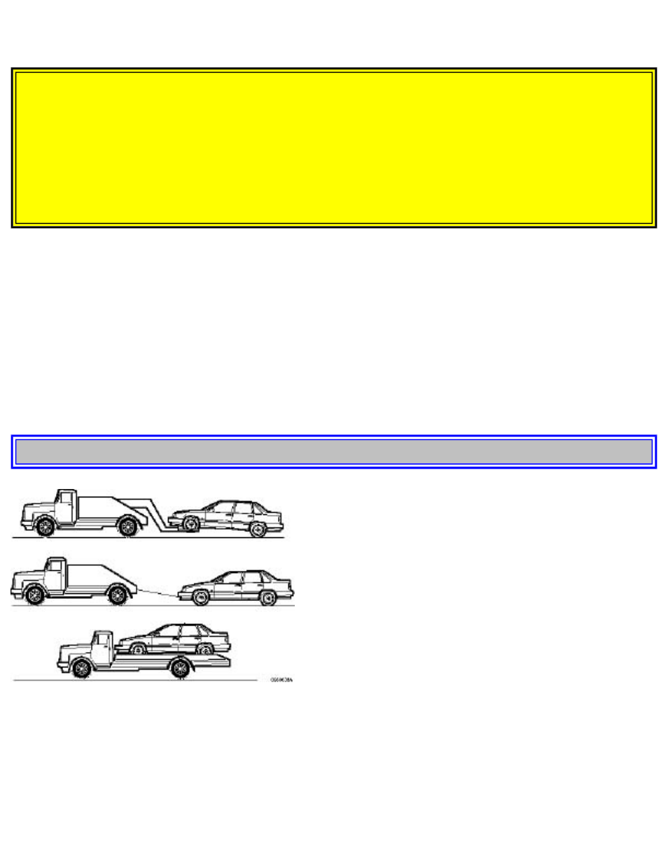 Pg. 81 vehicle towing information | Volvo S70 User Manual | Page 125 / 283