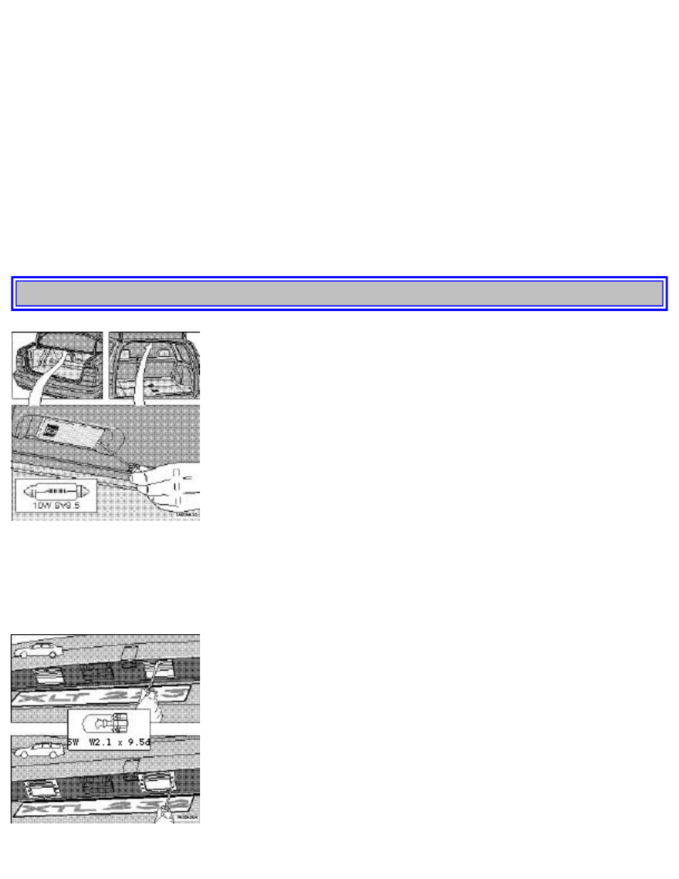 Pg. 101 replacing bulbs | Volvo S70 User Manual | Page 149 / 283