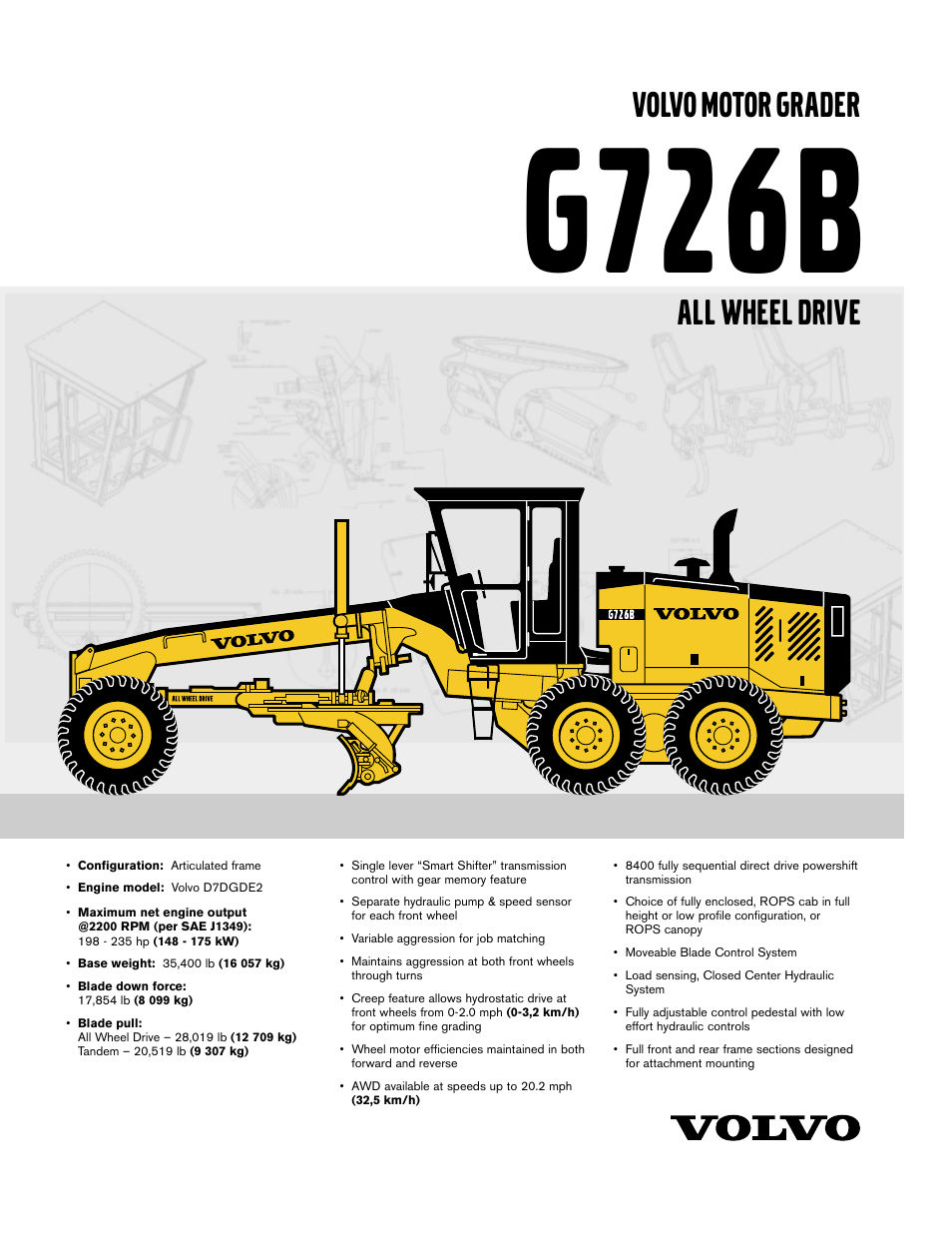 Volvo G726B User Manual | 6 pages