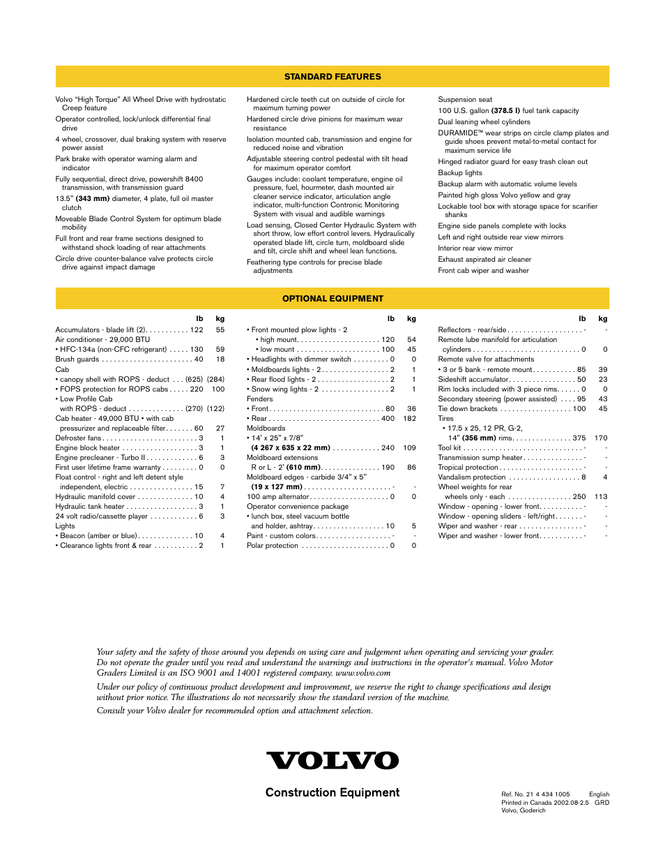 Volvo G726B User Manual | Page 6 / 6