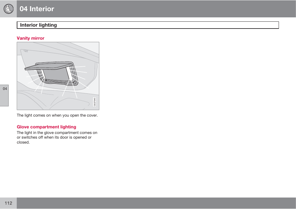 04 interior | Volvo XC90 User Manual | Page 112 / 302