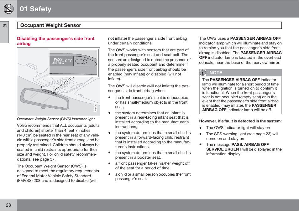 01 safety | Volvo XC90 User Manual | Page 28 / 302