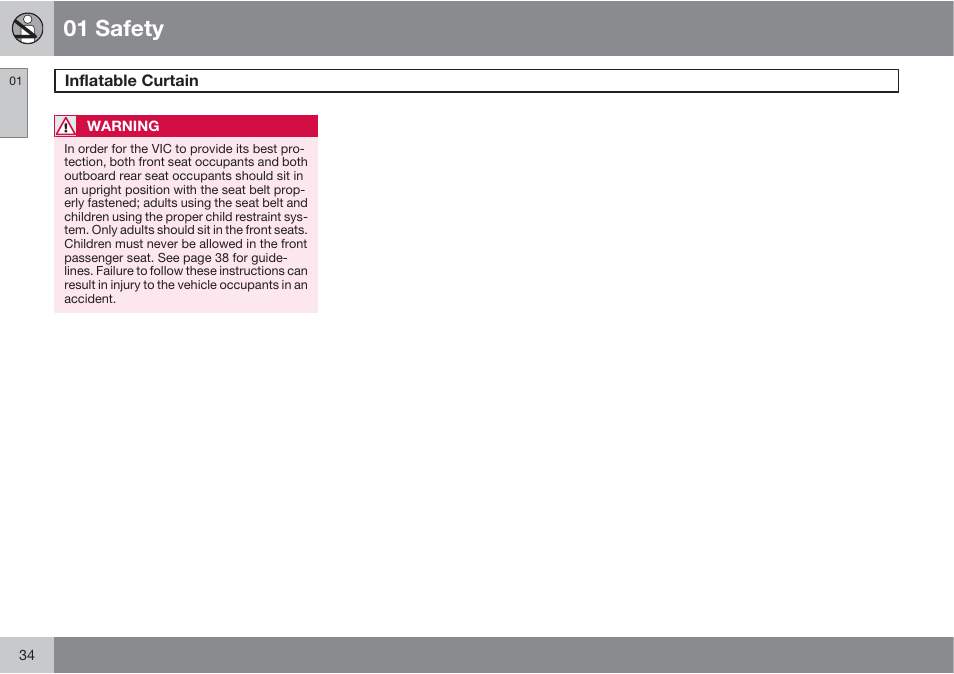 01 safety | Volvo XC90 User Manual | Page 34 / 302