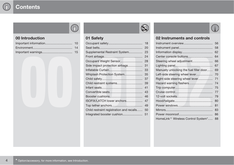 Volvo XC90 User Manual | Page 4 / 302