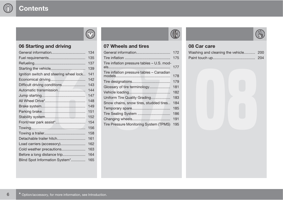 Volvo XC90 User Manual | Page 6 / 302