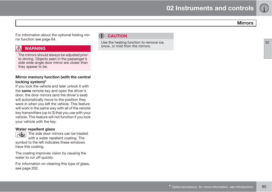 02 instruments and controls | Volvo XC90 User Manual | Page 85 / 302