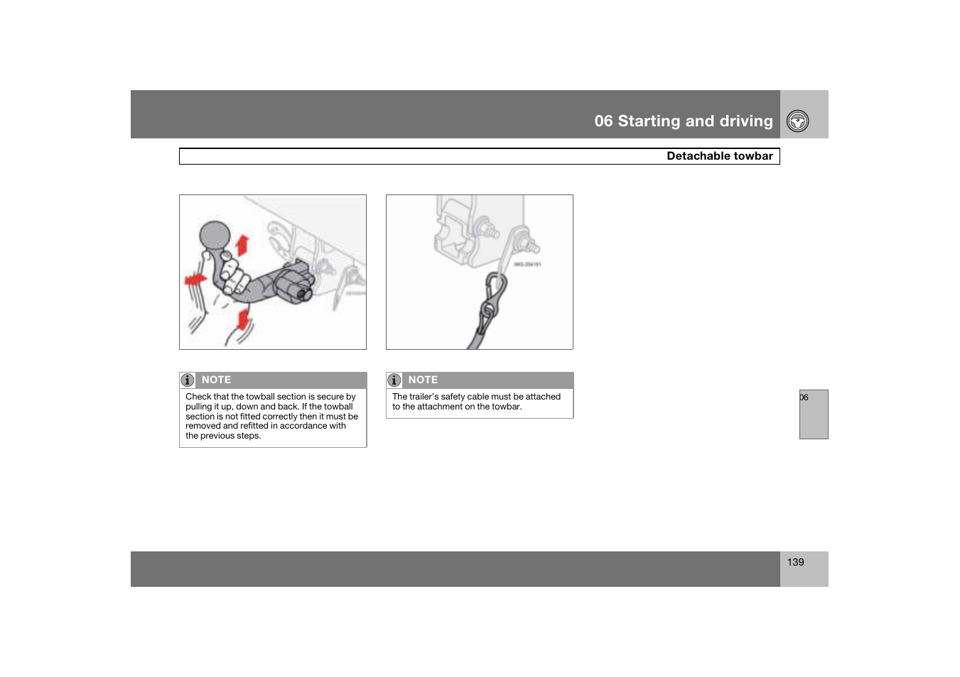 06 starting and driving | Volvo S60 S60R User Manual | Page 140 / 265