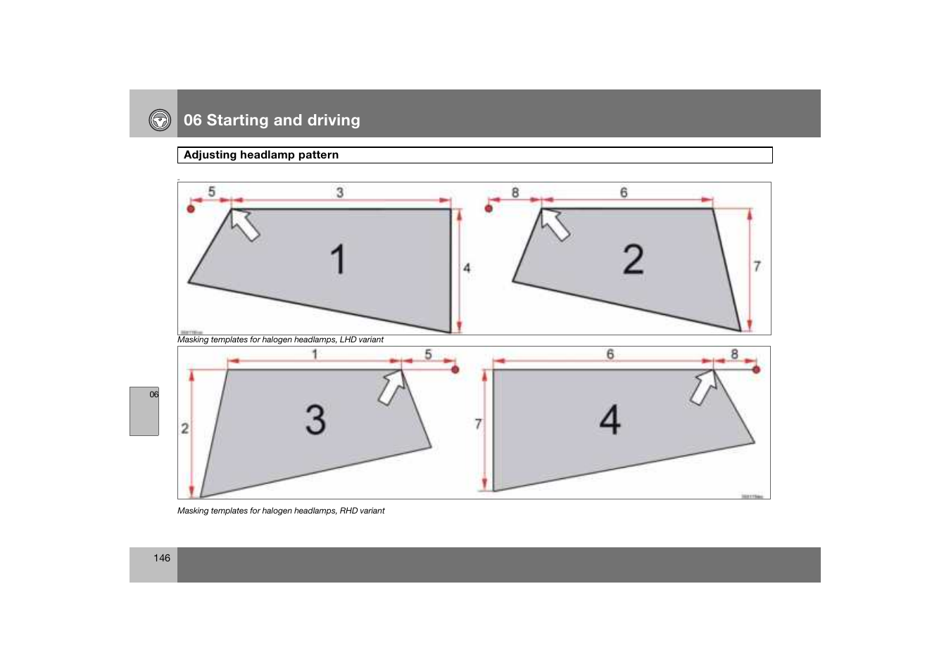 06 starting and driving | Volvo S60 S60R User Manual | Page 147 / 265