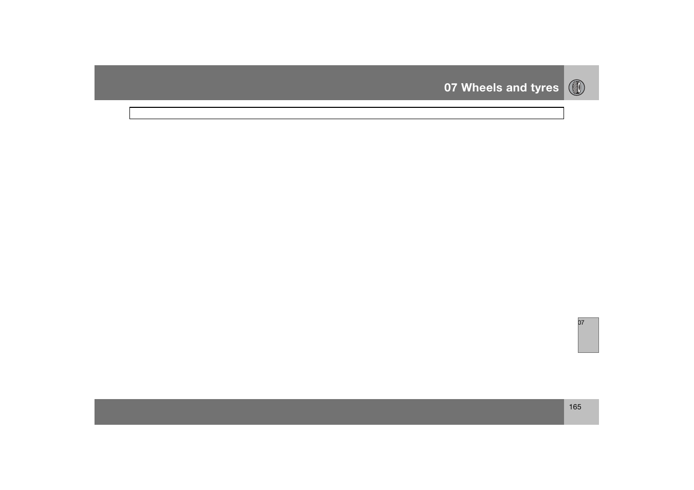 07 wheels and tyres | Volvo S60 S60R User Manual | Page 166 / 265