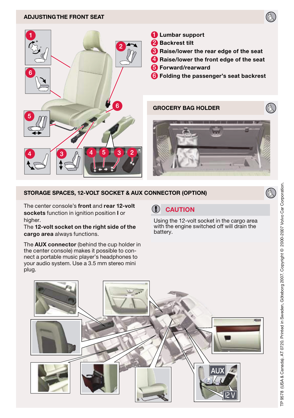 Caution | Volvo XC90 User Manual | Page 8 / 8
