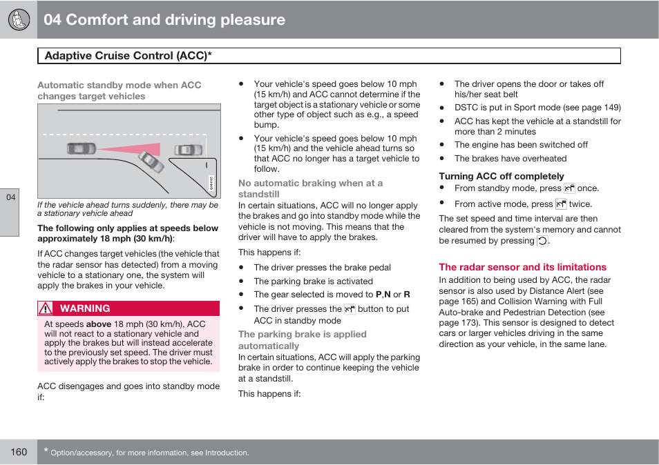 04 comfort and driving pleasure | Volvo S60 User Manual | Page 160 / 358