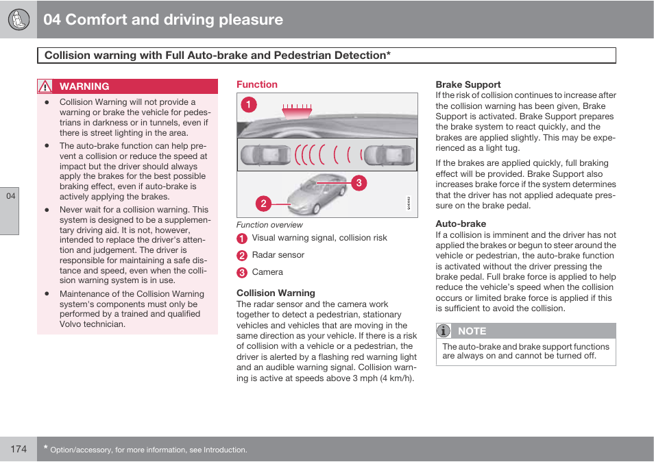 04 comfort and driving pleasure | Volvo S60 User Manual | Page 174 / 358