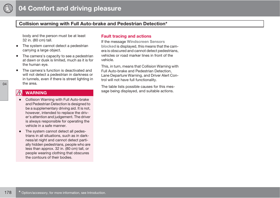 04 comfort and driving pleasure | Volvo S60 User Manual | Page 178 / 358