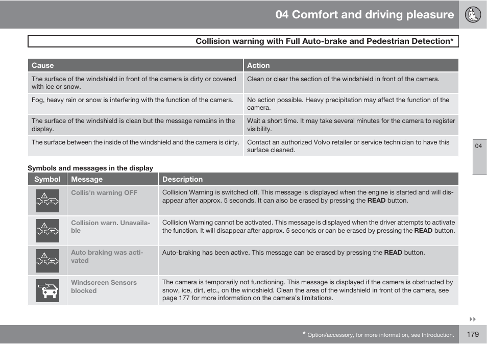 04 comfort and driving pleasure | Volvo S60 User Manual | Page 179 / 358