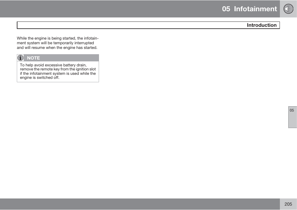 05 infotainment | Volvo S60 User Manual | Page 205 / 358