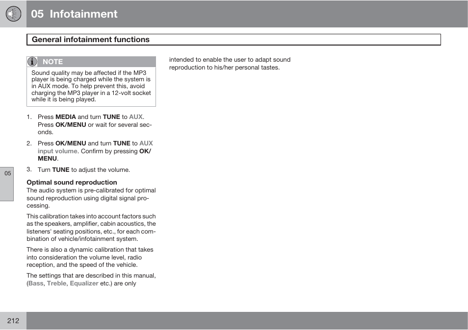 05 infotainment | Volvo S60 User Manual | Page 212 / 358