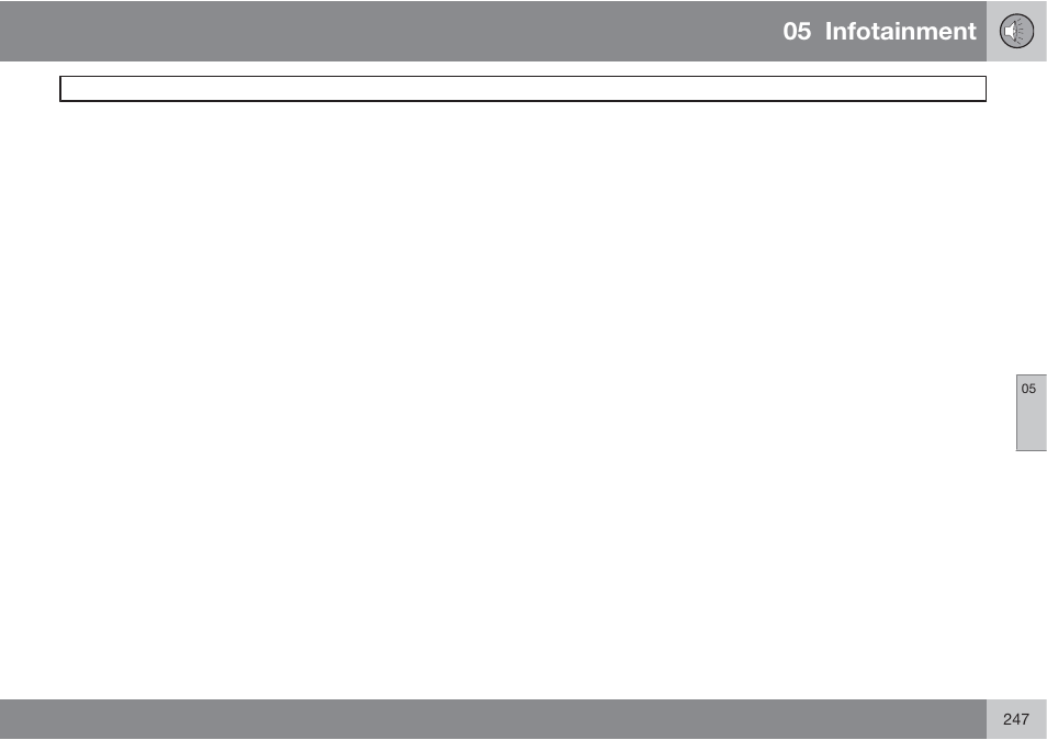 05 infotainment | Volvo S60 User Manual | Page 247 / 358