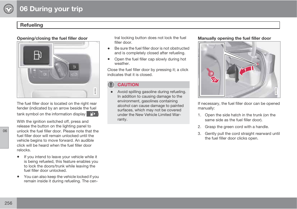 06 during your trip | Volvo S60 User Manual | Page 256 / 358