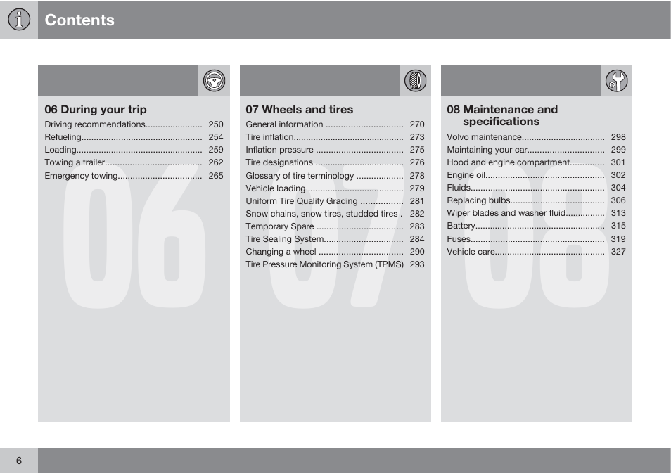 Volvo S60 User Manual | Page 6 / 358