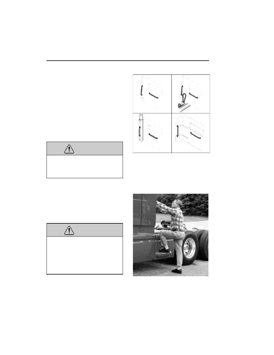 24 vehicle access, Warning | Volvo VHD User Manual | Page 30 / 300