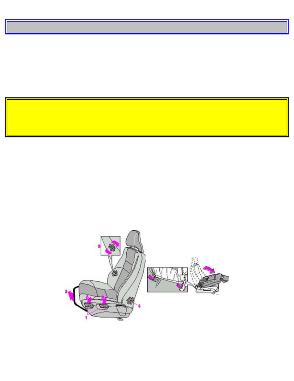 Front seats 47, Pg. 47 manually operated front seats | Volvo S40 User Manual | Page 67 / 189