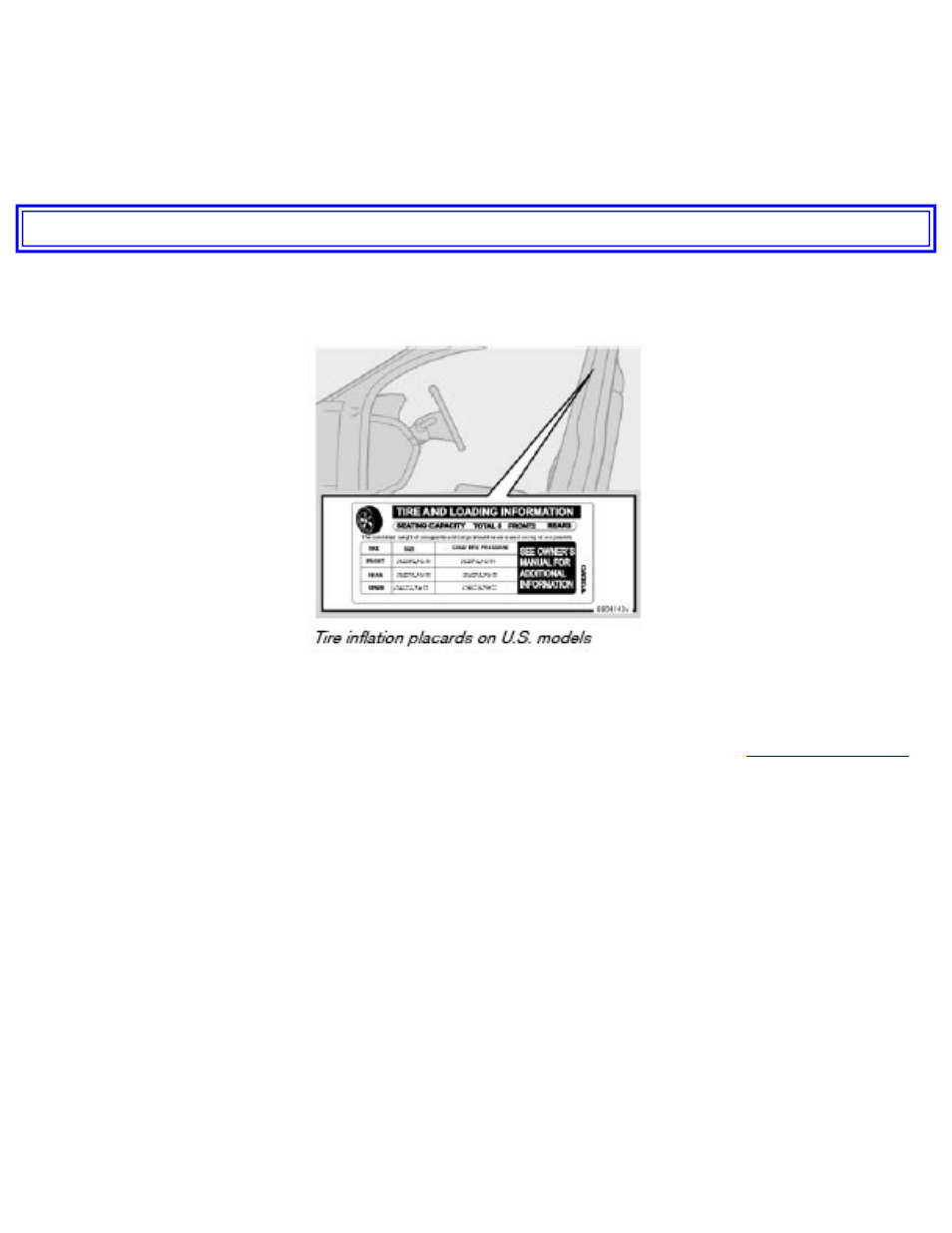 Pg. 158 wheels and tires inflation pressure | Volvo V70 User Manual | Page 176 / 283