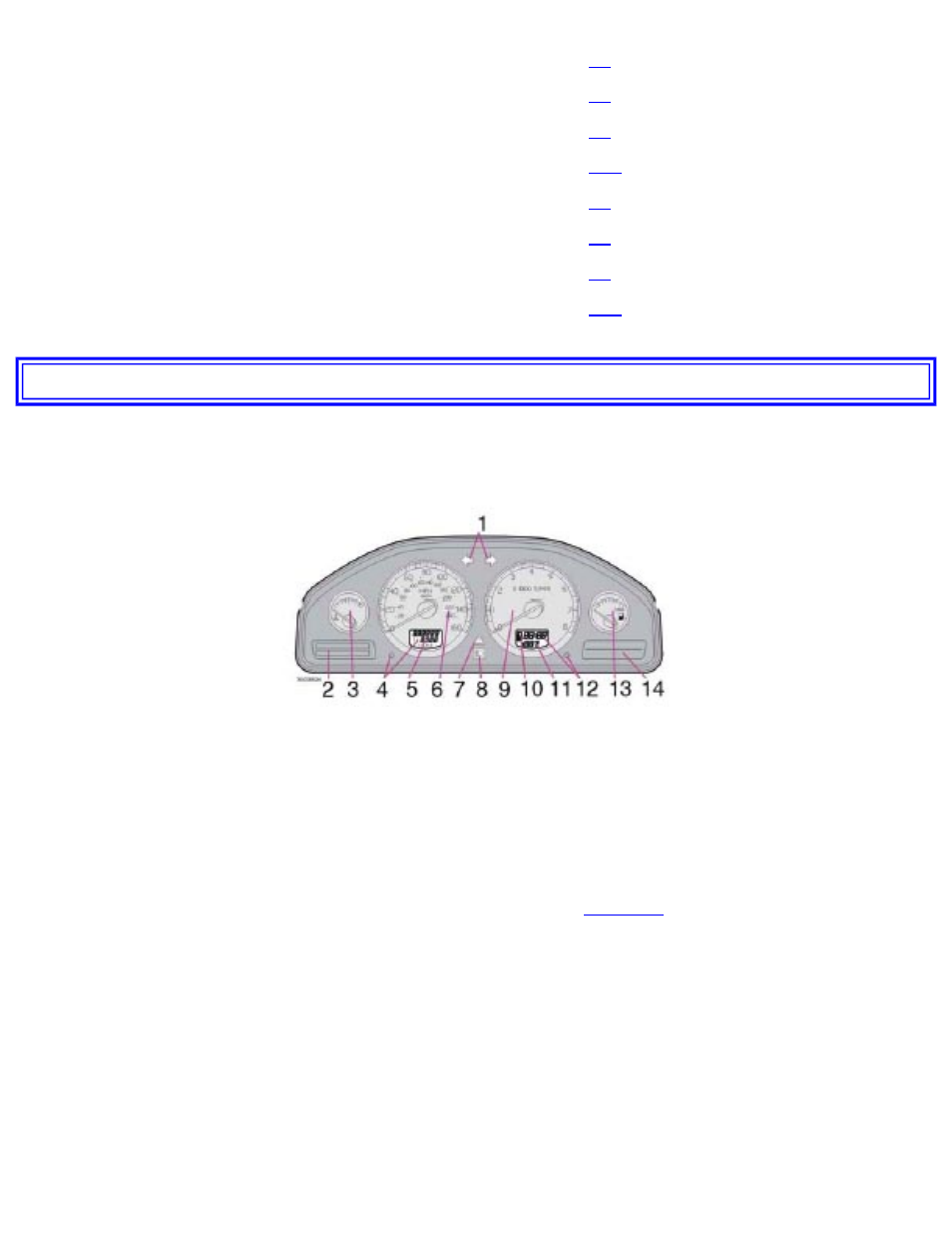 Pg. 46 instruments and controls, Instrument panel | Volvo V70 User Manual | Page 48 / 283