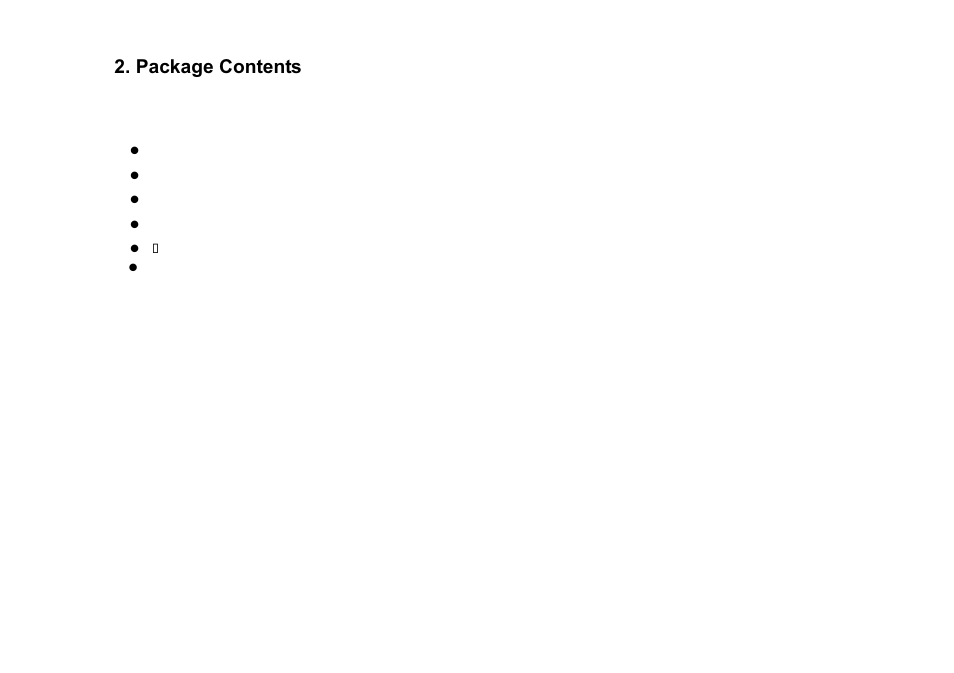 Package contents | ViewEra V221MV User Manual | Page 7 / 23