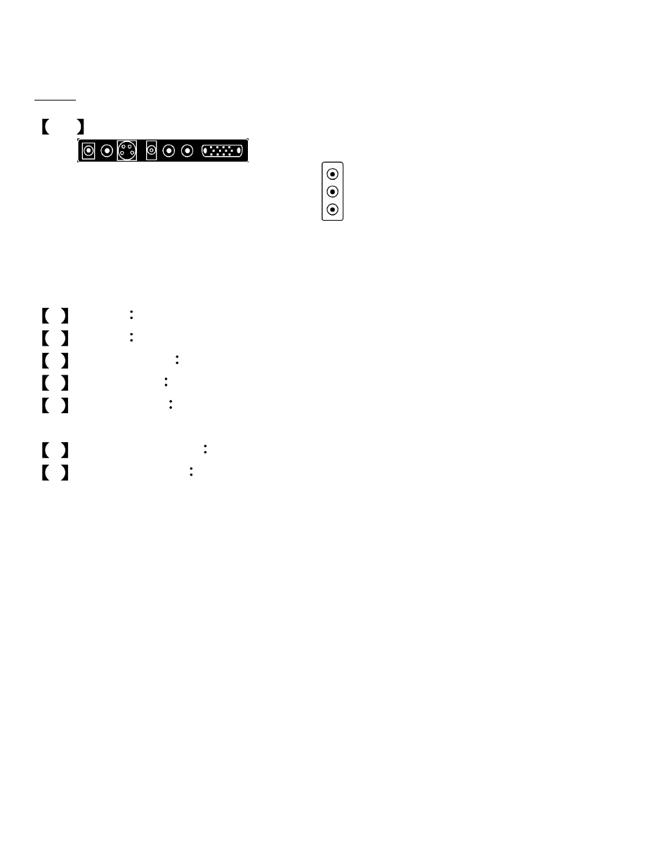 Inputs diagram | ViewEra V200T User Manual | Page 16 / 22